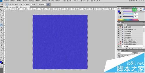 ps怎么制作蓝色的布纹背景?5