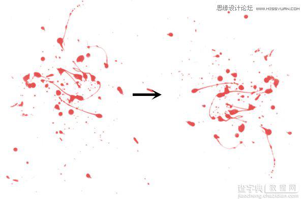 Photoshop纯手工创建高清晰血迹喷溅效果笔刷教程19