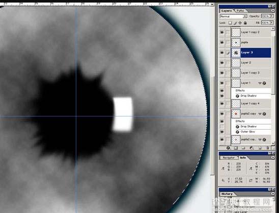 photoshop 滤镜制作瞳孔放大图17