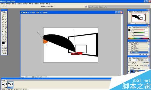 用ps制作篮球进框的gif动态图片32