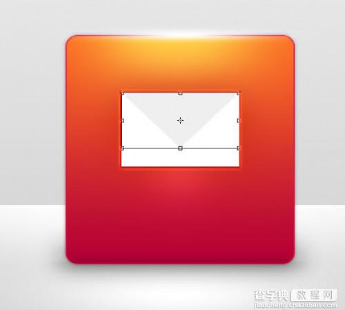 Photoshop 非常精致的红色邮件图标26