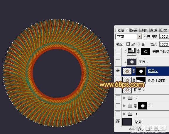 Photoshop制作出类似编织效果的抽象光束立体图形14