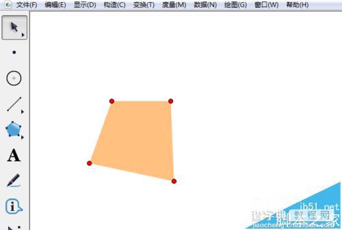 几何画板如何使用多边形工具?5