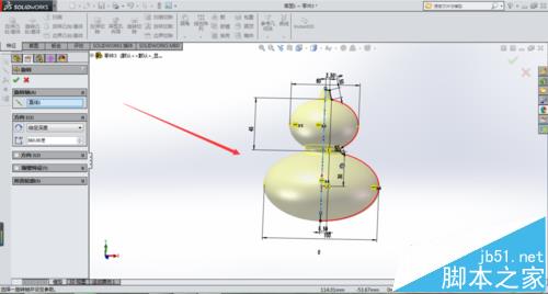 solidworks怎么绘制木质葫芦模型?3