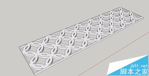 SketchUp草图大师怎么制作镂空雕花模型?1