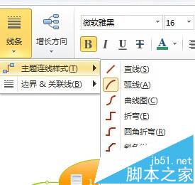 MindManager思维导图怎么设置线条样式?4