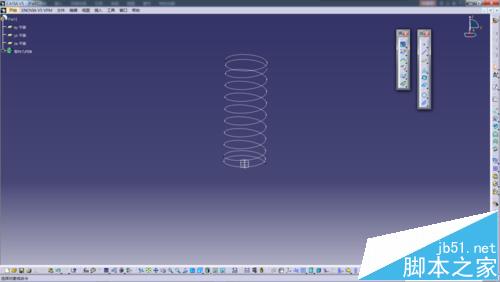 catia软件怎么绘制画弹簧模型?8