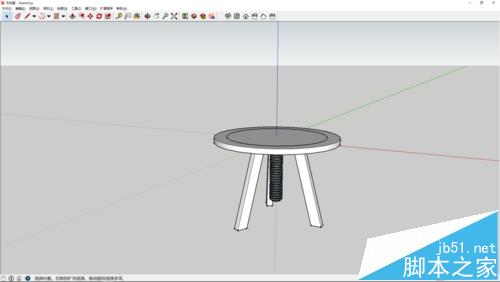sketchup怎么绘制一个很有创意的桌椅模型?18