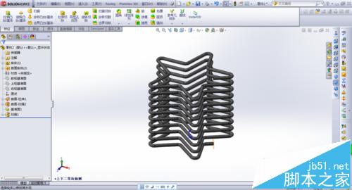 solidworks星形弹簧模型怎么建模?24