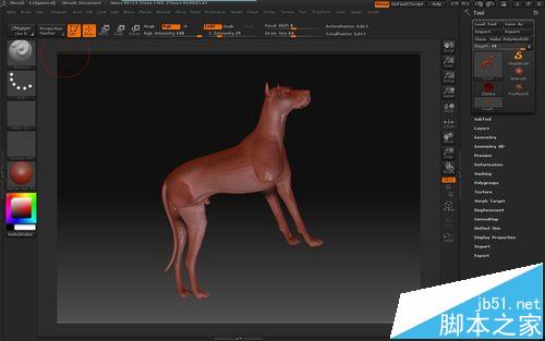 ZBRUSH导入OBJ文件的模型看不到正面该怎么办?1