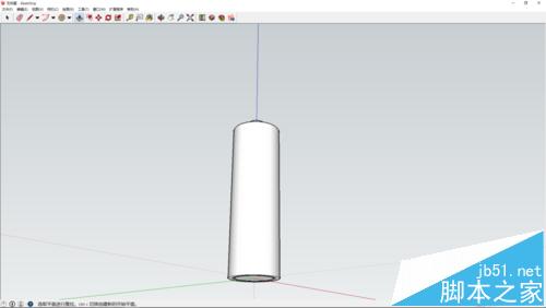 sketchup怎么绘制5号电池模型? sketchup电池建模的详细教程1