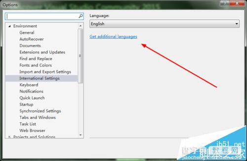 vs2015中怎么把英文界面变成中文界面?8