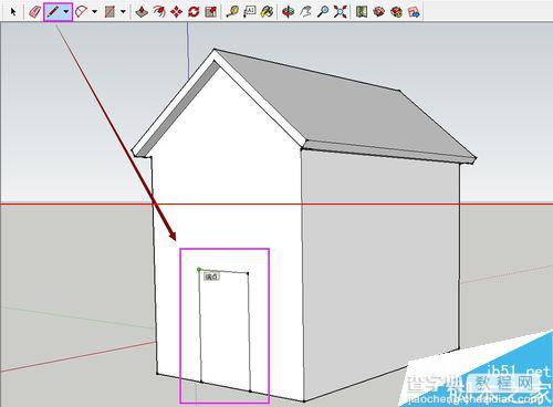SketchUp绘图软件怎么绘制3D小房子？20