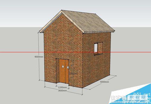 SketchUp绘图软件怎么绘制3D小房子？1