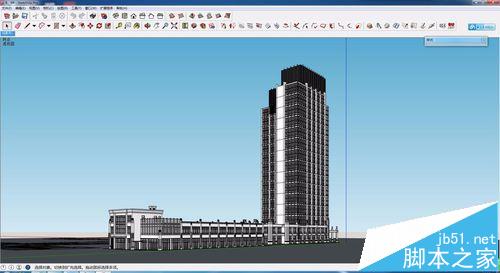 SketchUp怎么调整图纸的背景颜色?1