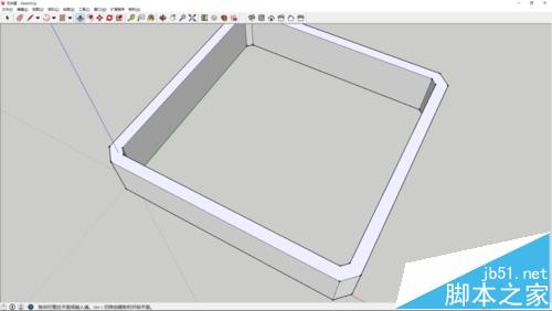 sketchup怎么哈模块型置物架书架模型?5