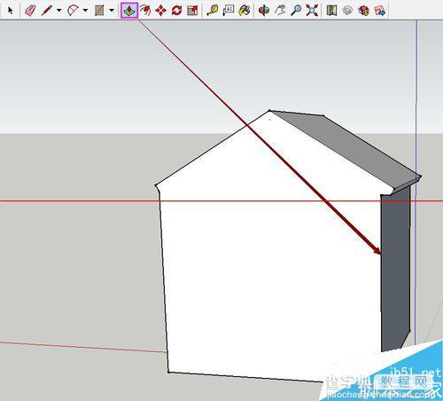 SketchUp绘图软件怎么绘制3D小房子？14