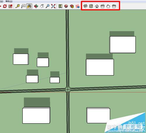 sketchup草图大师怎么快速拉模型?7