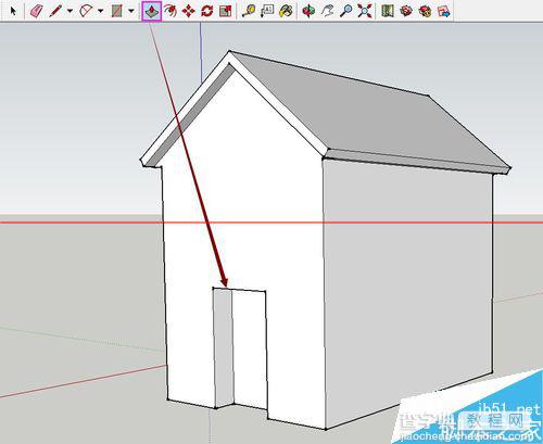 SketchUp绘图软件怎么绘制3D小房子？21