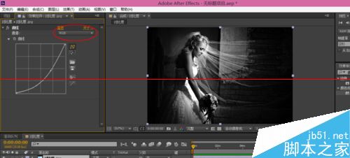 AE数字校色曲线怎么用？AE简单调色RGB与其对抗色的教程9
