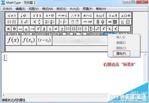 MathType怎么修改标签名称?2