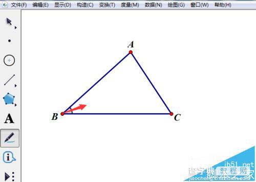 几何画板怎么用线段标记三角形的边和角?4