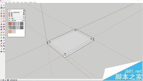 sketchup怎么绘制百度砖相框模型?13