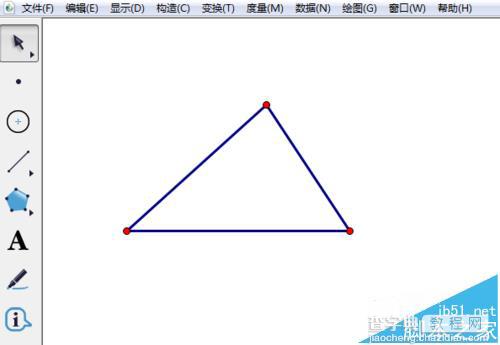 几何画板怎么用线段标记三角形的边和角?2