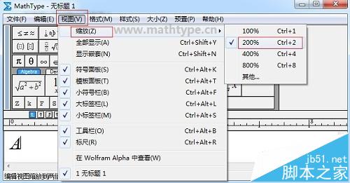 MathType光标很小该怎么办?MathType工作区很小的详细解决办法2