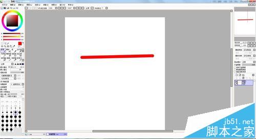 SAI怎么画直线? sai使用快捷键画直线的教程2