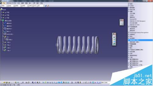 catia软件怎么绘制画弹簧模型?19