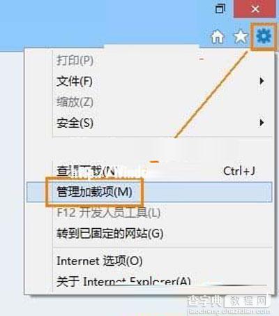 Win8自带浏览器IE10中flash无法正常播放的解决方法2