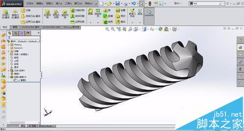 solidworks怎么画钻头? solidworks绘制螺旋状钻头的教程9