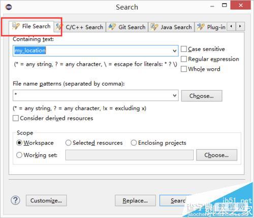 Eclipse怎么搜索包含某个字符串的所有文件?4