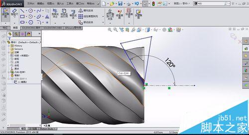 solidworks怎么画钻头? solidworks绘制螺旋状钻头的教程7