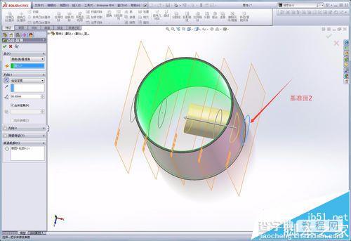 Solidworks怎么在曲面上拉伸? solidworks曲面拉伸的实例教程20