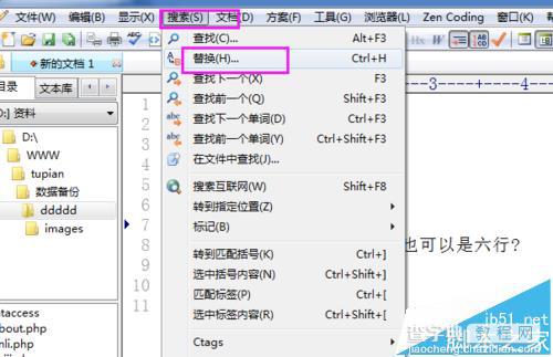 editplus怎么使用正则替换规则快速删除空白行?3