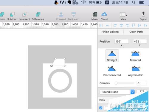 sketch怎么绘制微信朋友圈中的照相机icon图标?6