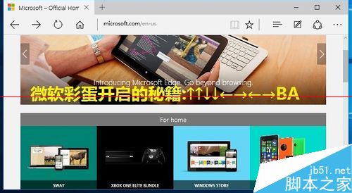 Win10中Edge浏览正确打开微软官网藏彩蛋页面的详细教程5