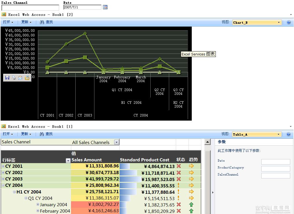 使用 Excel Services ，结合 Analysis Services 在 SharePoint 中发布报表37