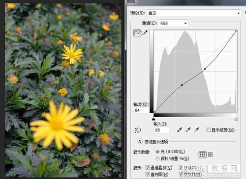 怎样使用曲线让画面更柔和技巧4