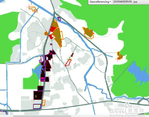 利用ARCMap对栅格影像配准方法图解8