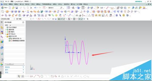 UG NX怎么绘制正弦规律曲线?6
