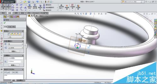 solidworks怎能使用旋转实体绘制汽车方向盘?5