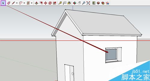 SketchUp绘图软件怎么绘制3D小房子？25