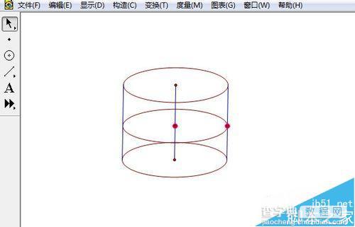 几何画板制作圆柱体的形成动画演示方法12
