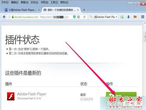 火狐浏览器提示插件Adobe Flash已崩溃的解决方法3