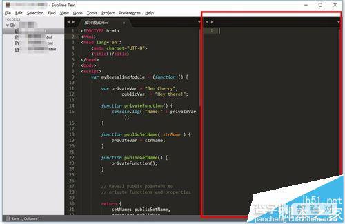 sublime text3怎么关闭分屏?3