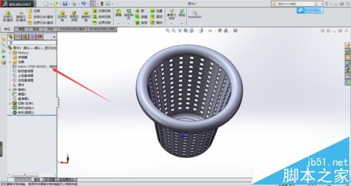 solidworks怎么画一个垃圾筒模型?7