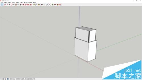 sketchup怎么画一个一个简单的橡皮擦模型?11